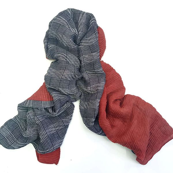 tr satin thousand bird plain plaid scarf crinkle screen printed woven shawl spring and autumn style, Blue;gray
tr satin thousand bird plain plaid scarf crinkle screen printed woven shawl spring and autumn style, Blue;gray