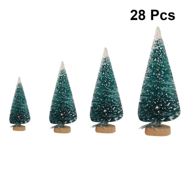 christmas decorations 28pcs mini frosted tree simulation deskornaments in different size for home party decoration
christmas decorations 28pcs mini frosted tree simulation deskornaments in different size for home party decoration