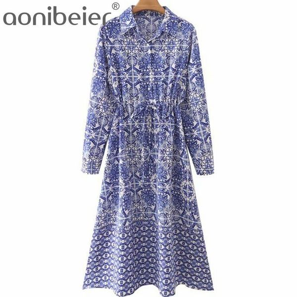 casual dresses aonibeier blue white porcelain print summer long sleeve lapel neck button front drawcord high waist woman midi dress 2021, Black;gray
casual dresses aonibeier blue white porcelain print summer long sleeve lapel neck button front drawcord high waist woman midi dress 2021, Black;gray