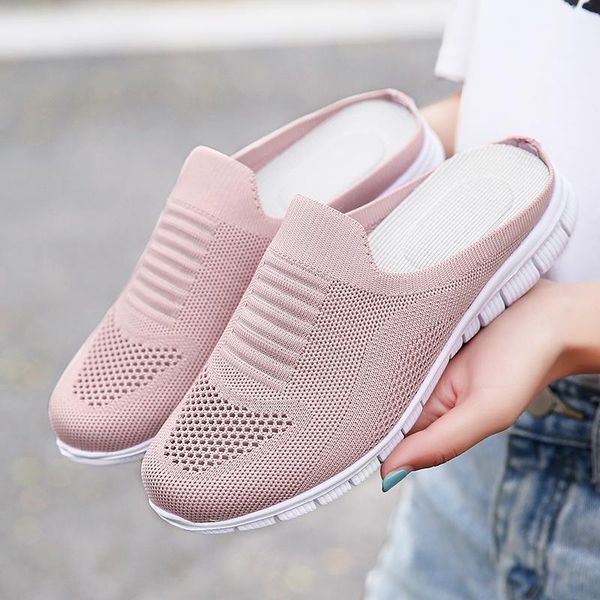slippers 2021 women sandals summer shoes half flip flops mesh breathable woman platform mule 42, Black
slippers 2021 women sandals summer shoes half flip flops mesh breathable woman platform mule 42, Black