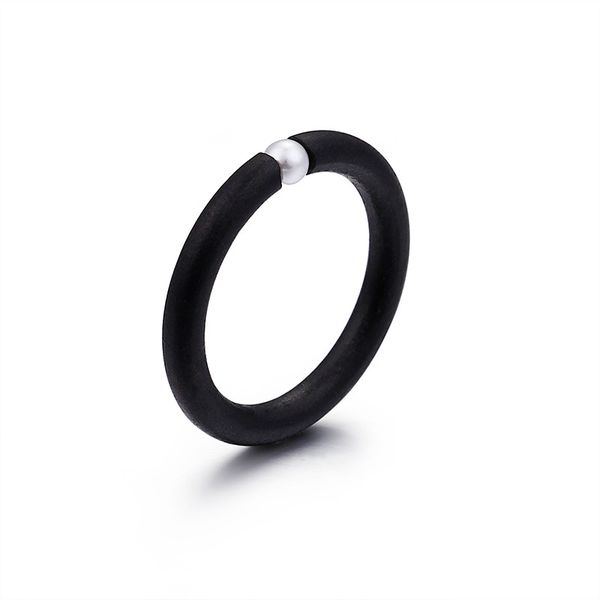 anillo new black matt stainless steel rings with pearls women mens ring full size 6 7 8 9 10, Silver
anillo new black matt stainless steel rings with pearls women mens ring full size 6 7 8 9 10, Silver