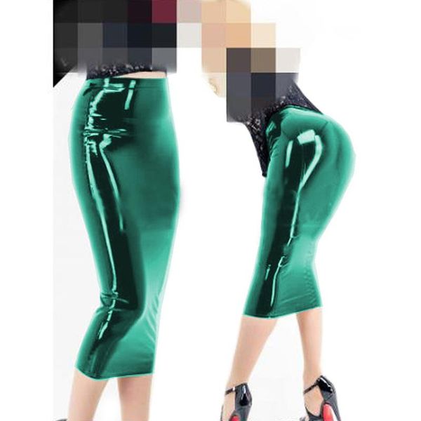 skirts 26 colors wet look pvc midi skirt ladies waist pencil package hips bandage shiny party stage clubwear, Black
skirts 26 colors wet look pvc midi skirt ladies waist pencil package hips bandage shiny party stage clubwear, Black