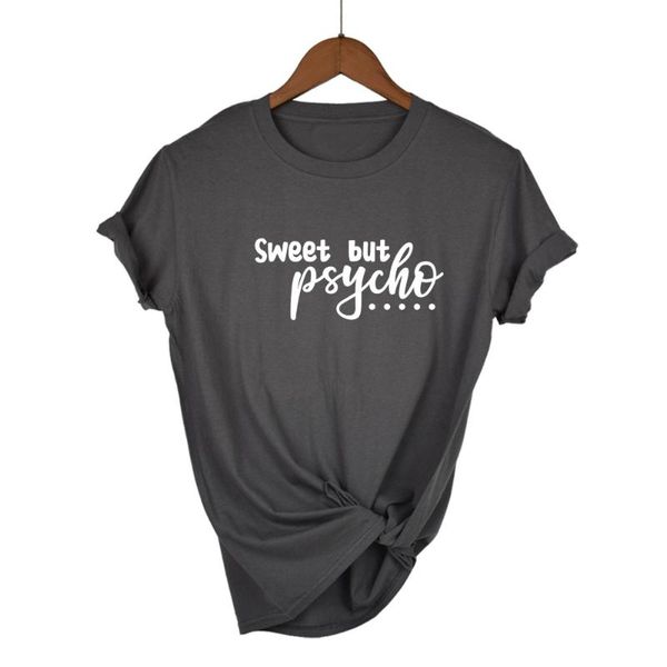 women's t-shirt sweet but psycho letters print women t shirt cotton casual funny tshirts for lady black white gray tee hipster tumblr
women's t-shirt sweet but psycho letters print women t shirt cotton casual funny tshirts for lady black white gray tee hipster tumblr