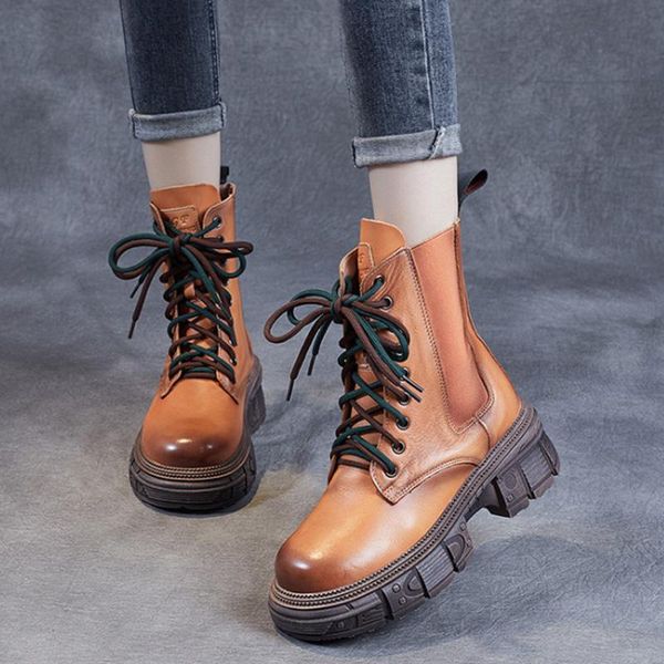 boots female lace-up round toe genuine leather shoes for women 2021 winter sewing leisure handmade concise platform, Black
boots female lace-up round toe genuine leather shoes for women 2021 winter sewing leisure handmade concise platform, Black