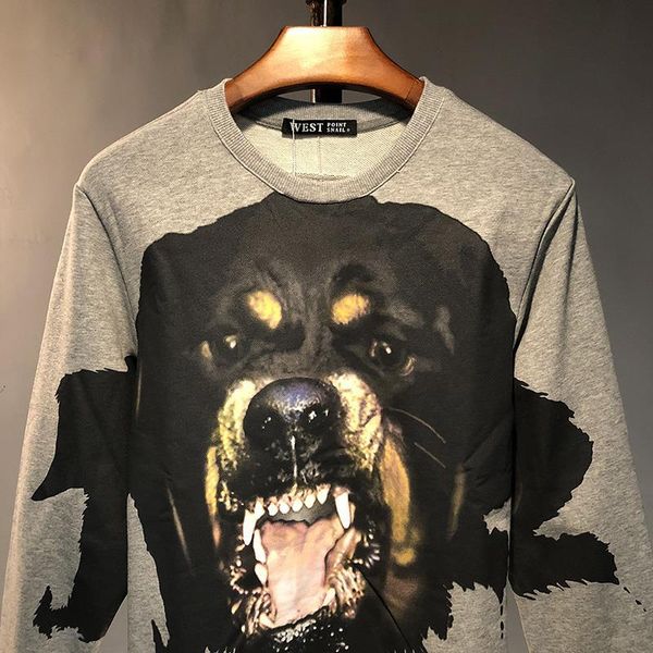 men women autumn and winter european and american fashion brand big dog head print gray sweater coat head loose cotton plus velvet 2021, Black
men women autumn and winter european and american fashion brand big dog head print gray sweater coat head loose cotton plus velvet 2021, Black