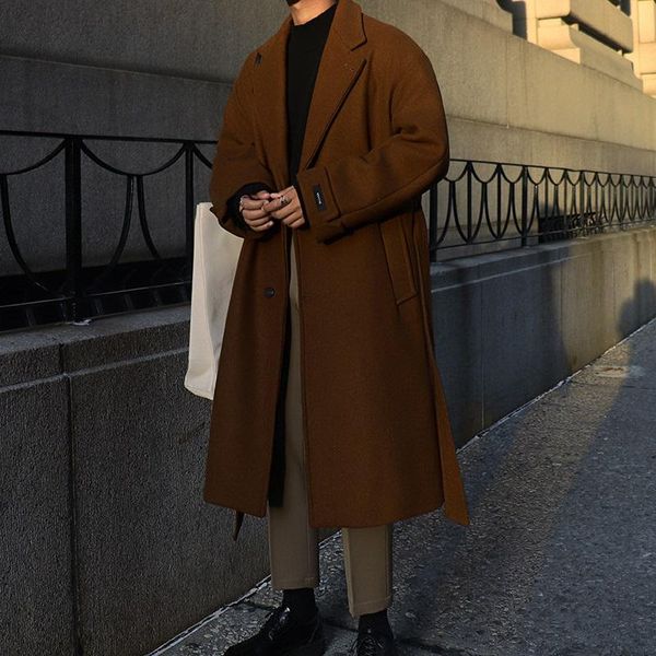 men's wool & blends casual long coat korean winter men fashion camel autumn solid color cashmere abrigos para hombre clothing df50wb, Black
men's wool & blends casual long coat korean winter men fashion camel autumn solid color cashmere abrigos para hombre clothing df50wb, Black