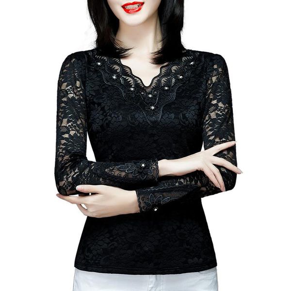 women spring autumn style lace blouses shirts lady casual long sleeve v-neck lace blusas df8000 210225, White
women spring autumn style lace blouses shirts lady casual long sleeve v-neck lace blusas df8000 210225, White