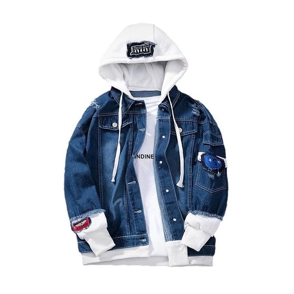 men's jackets idopy 2021 spring fashion men denim jacket streetwear hip hop hooded jean male casual outerwear slim fit coat, Black;brown
men's jackets idopy 2021 spring fashion men denim jacket streetwear hip hop hooded jean male casual outerwear slim fit coat, Black;brown