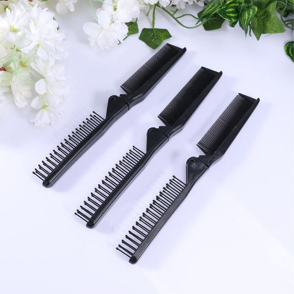 hair brushes 5pcs black portable foldable comb double headed long straight folding anti-static brush for travel, Silver
hair brushes 5pcs black portable foldable comb double headed long straight folding anti-static brush for travel, Silver