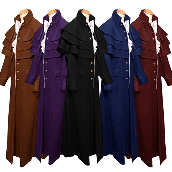 halloween cosplay costume medieval stand collar button coat new stage uniform, Black;red
halloween cosplay costume medieval stand collar button coat new stage uniform, Black;red