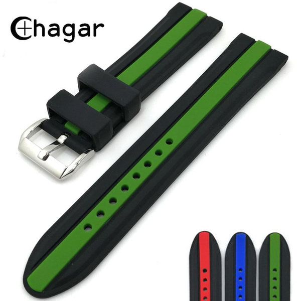 watch bands silicone rubber watchband 20mm 22mm 24mm outdoor sports strap duplex colour universal waterproof diving wrist belt, Black;brown
watch bands silicone rubber watchband 20mm 22mm 24mm outdoor sports strap duplex colour universal waterproof diving wrist belt, Black;brown