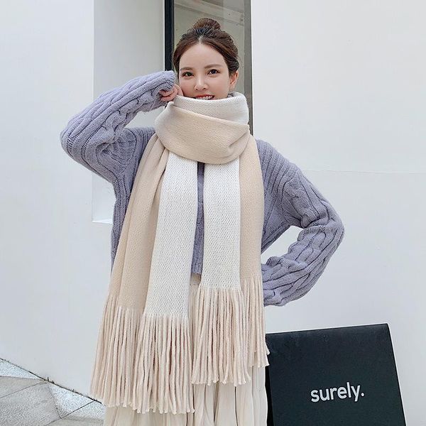 scarves arrival fashion temperamental knit comfortable warm thick long scarf women tassel elegant outdoor sweet shawl, Blue;gray
scarves arrival fashion temperamental knit comfortable warm thick long scarf women tassel elegant outdoor sweet shawl, Blue;gray