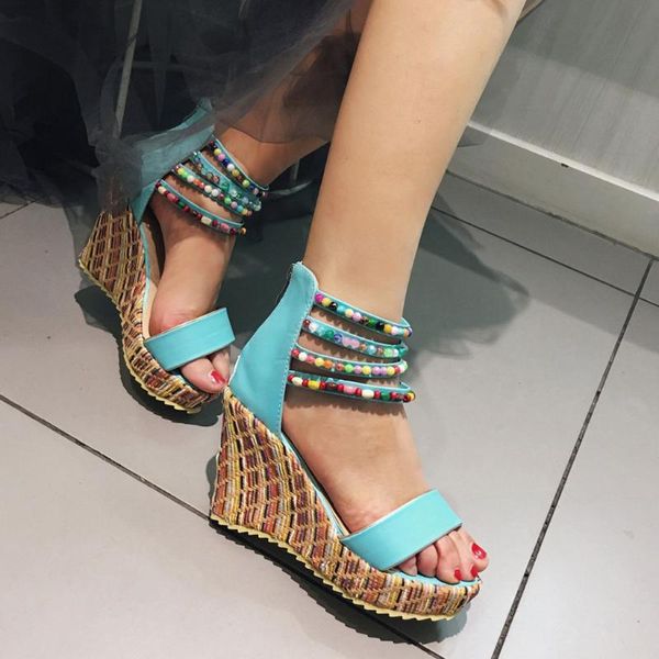dress shoes womens flats open toe wedges zipper thick bottom comfortable roman sandals summer platform high heels zapatos de muje, Black
dress shoes womens flats open toe wedges zipper thick bottom comfortable roman sandals summer platform high heels zapatos de muje, Black