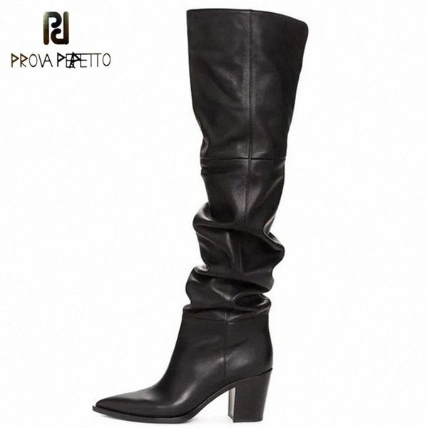 prova perfetto black over the knee boots pointed toe chunky heels shoes zipper soft knee high boots women botines mujer 2019 r65t#
prova perfetto black over the knee boots pointed toe chunky heels shoes zipper soft knee high boots women botines mujer 2019 r65t#