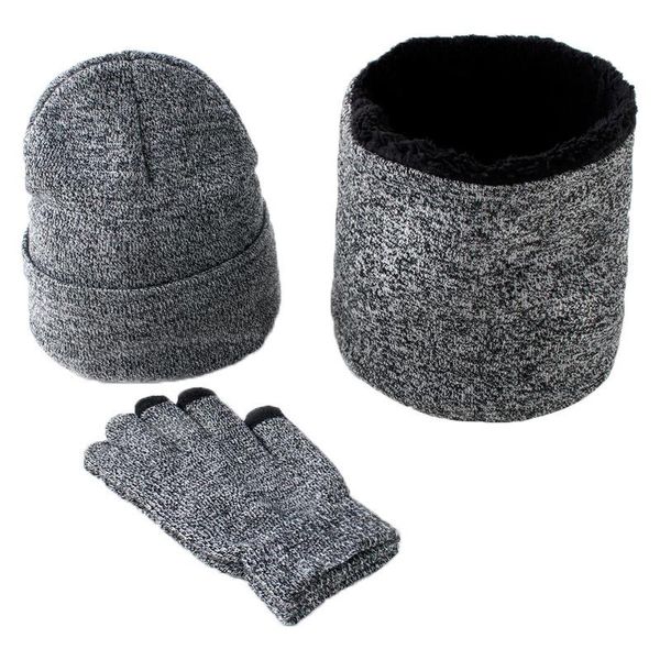 hats, scarves & gloves sets 3pcs/set winter autumn knitted solid color scarf hat glove warm windproof thickened soft touch screen, Blue;gray
hats, scarves & gloves sets 3pcs/set winter autumn knitted solid color scarf hat glove warm windproof thickened soft touch screen, Blue;gray