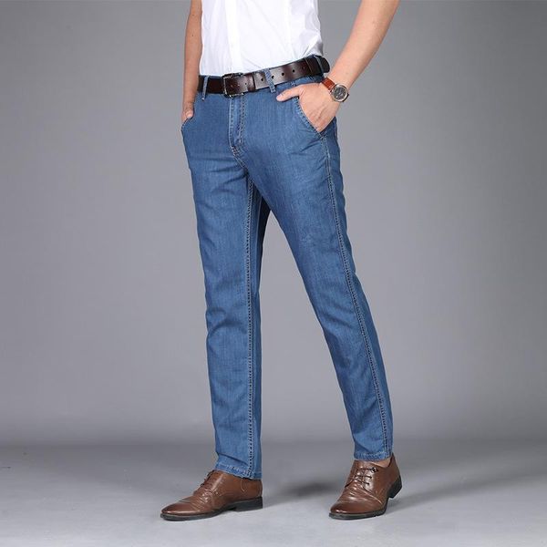 men's jeans brand straight men business casual stretch light blue big size pant male summer thin denim long trousers
men's jeans brand straight men business casual stretch light blue big size pant male summer thin denim long trousers