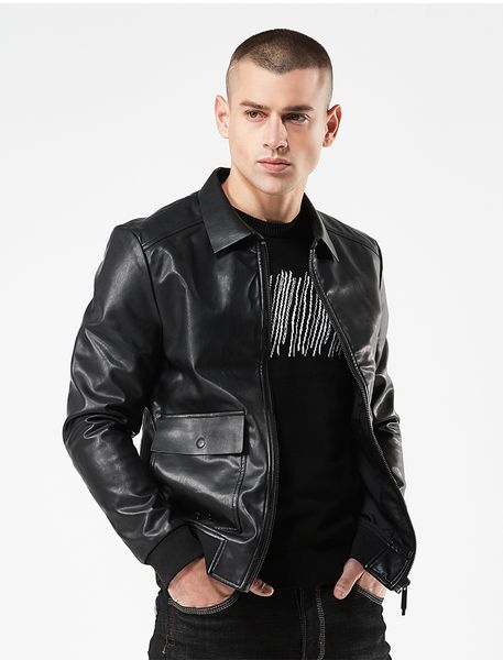 2021 spring jacket casual jackets men leather turn down collar plain black zipper coats male size 4xl 9ndw
2021 spring jacket casual jackets men leather turn down collar plain black zipper coats male size 4xl 9ndw