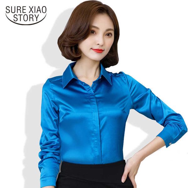 autumn female long sleeve silk blouse elegant women silk shirt plus size women blouse 103b 25 210528, White
autumn female long sleeve silk blouse elegant women silk shirt plus size women blouse 103b 25 210528, White