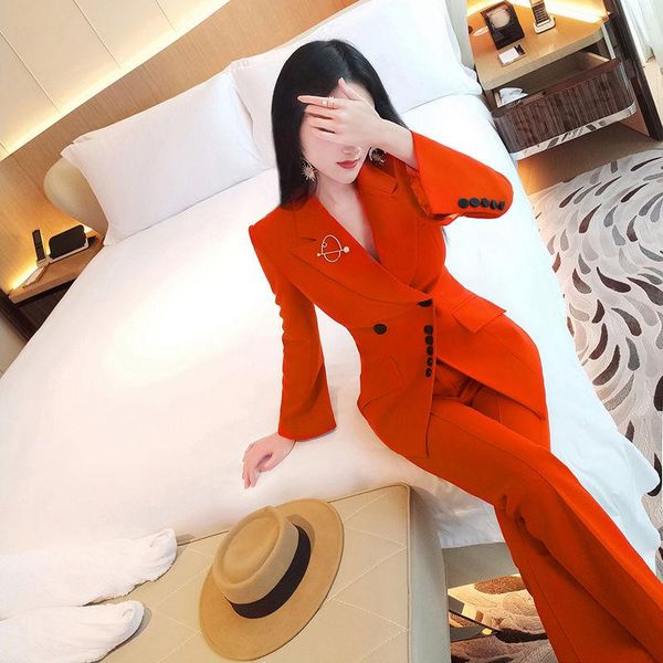 women's two piece pants 2021 women spring autumn casual 2 set femle button blazer and high waist flare pant sets ladies elegant loose s, White
women's two piece pants 2021 women spring autumn casual 2 set femle button blazer and high waist flare pant sets ladies elegant loose s, White