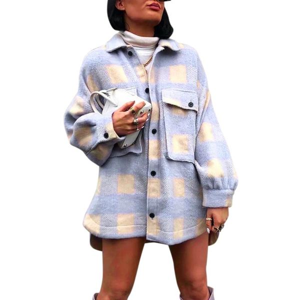 hirigin women's spring autumn purple plaid jackets long sleeve turn-down collar casual streetwear buttoned s, Black;brown
hirigin women's spring autumn purple plaid jackets long sleeve turn-down collar casual streetwear buttoned s, Black;brown