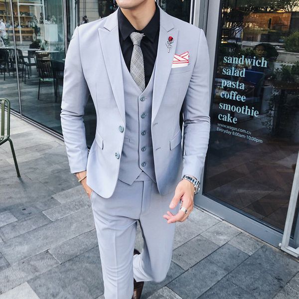 3 pieces jackets pants vest wedding for 2021 color men slim single breasted groom suits 72c4, White;black
3 pieces jackets pants vest wedding for 2021 color men slim single breasted groom suits 72c4, White;black