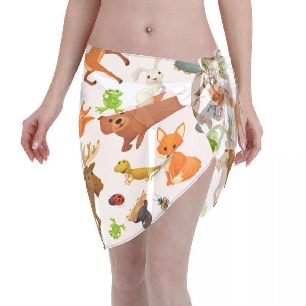 women's swimwear 2021 beach bikini cover ups wrap skirt animals forest pattern women bathing suit swimsuit beachwear, White;black
women's swimwear 2021 beach bikini cover ups wrap skirt animals forest pattern women bathing suit swimsuit beachwear, White;black