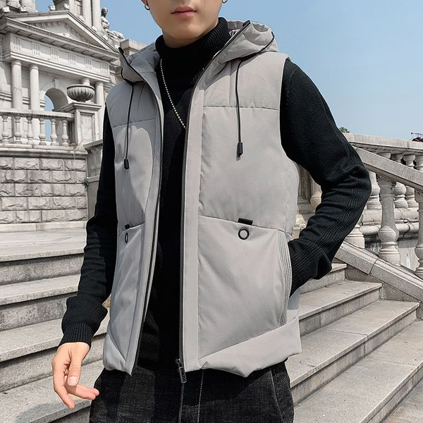 majia men's 20 winter cotton vest casual fashion korean trend handsome large with down jacket for men, Black;white
majia men's 20 winter cotton vest casual fashion korean trend handsome large with down jacket for men, Black;white