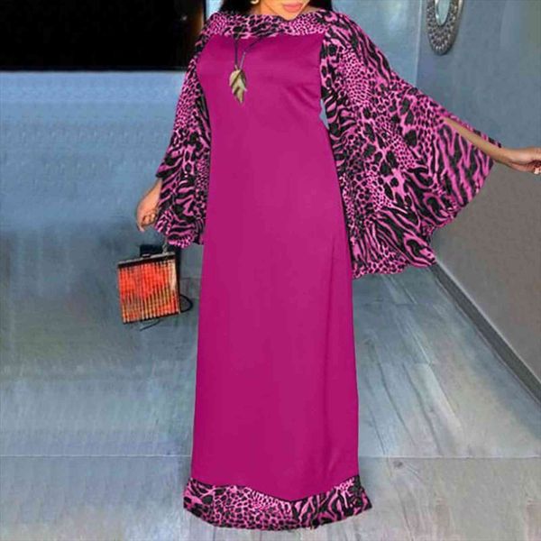elegant maxi long sleeve leopard womens dress print patchwork evening party casual robe femme vestido, Black;gray
elegant maxi long sleeve leopard womens dress print patchwork evening party casual robe femme vestido, Black;gray