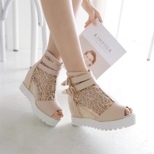 2021 mesh open toe women shhoes fashion sandals belt ankle boots platform wedges sandals summer women high heels, Black
2021 mesh open toe women shhoes fashion sandals belt ankle boots platform wedges sandals summer women high heels, Black