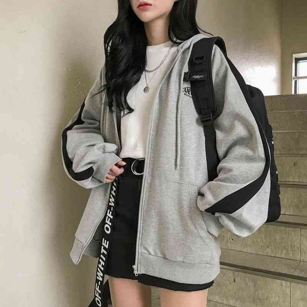 women's hoodies & sweatshirts oversized autumn women casual long sleeve loose hooded female harajuku street korean style sweatshir, Black
women's hoodies & sweatshirts oversized autumn women casual long sleeve loose hooded female harajuku street korean style sweatshir, Black