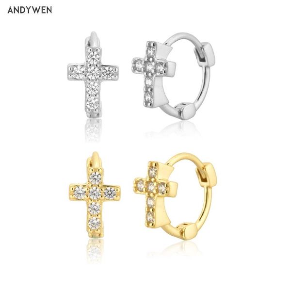 hoop & huggie andywen 925 sterling silver 9mm cross huggies hoops luxury zircon cz fashion wedding jewelry for gift women special clips, Golden;silver
hoop & huggie andywen 925 sterling silver 9mm cross huggies hoops luxury zircon cz fashion wedding jewelry for gift women special clips, Golden;silver