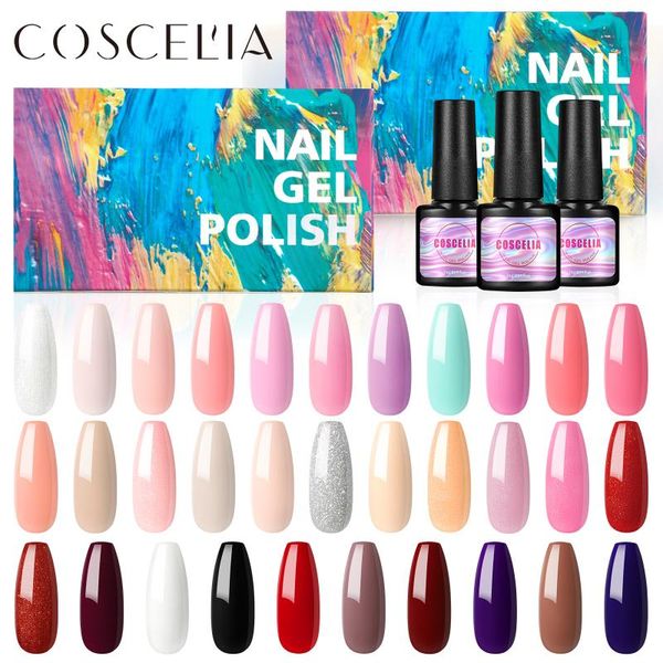 nail gel coscelia 20/30/32pcs polish set 7ml glitter semi permanent hybrid varnish base coat soak off uv led art, Red;pink
nail gel coscelia 20/30/32pcs polish set 7ml glitter semi permanent hybrid varnish base coat soak off uv led art, Red;pink