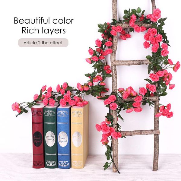 decorative flowers & wreaths 1.8m artificial silk roses flower vine fake plastic hanging rose garland wedding home wall decoration faux plan
decorative flowers & wreaths 1.8m artificial silk roses flower vine fake plastic hanging rose garland wedding home wall decoration faux plan