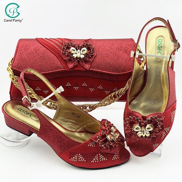 dress shoes italian design nigerian est fashion red color party women and bag set with butterfly-kont shape crystal decoration, Black
dress shoes italian design nigerian est fashion red color party women and bag set with butterfly-kont shape crystal decoration, Black