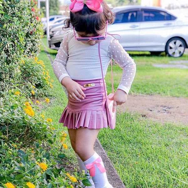 born baby girl's 2-piece solid color suit see-though lace long sleeve round neck pink+pleated skirt casual clothes 12m-5y, White
born baby girl's 2-piece solid color suit see-though lace long sleeve round neck pink+pleated skirt casual clothes 12m-5y, White