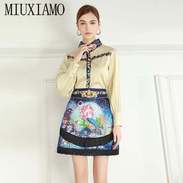 miuximao 2021 office lady springtwinset elegant half sleeve luxury flower pretty print suits women vestido, White
miuximao 2021 office lady springtwinset elegant half sleeve luxury flower pretty print suits women vestido, White