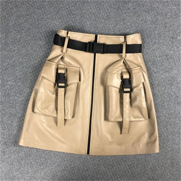 2021 female spring genuine royal sheep leather skirt e22 if43, Black
2021 female spring genuine royal sheep leather skirt e22 if43, Black