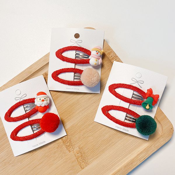 2 pcs korea children's cute cartoon christmas bb clip fashion sweet girl princess festive red hairball hairpins hair accessories, Slivery;white
2 pcs korea children's cute cartoon christmas bb clip fashion sweet girl princess festive red hairball hairpins hair accessories, Slivery;white