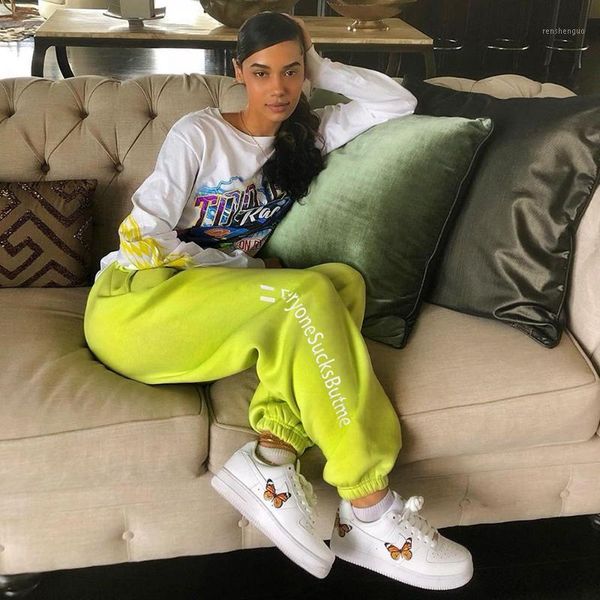 cool hip hop casual sweatpants cargo bottoms loose elastic high waist letter print sports jogger pants with pockets women's & capris, Black;white
cool hip hop casual sweatpants cargo bottoms loose elastic high waist letter print sports jogger pants with pockets women's & capris, Black;white