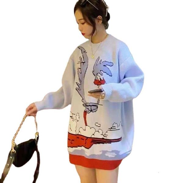 fashion autumn sweater women's new and loose fit in winter luxury, White;black
fashion autumn sweater women's new and loose fit in winter luxury, White;black