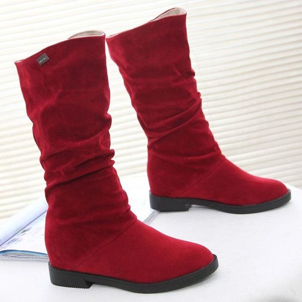 boots autumn winter women shoes mid calf warm plush women's retro slip on platform low heel knight long stretch, Black
boots autumn winter women shoes mid calf warm plush women's retro slip on platform low heel knight long stretch, Black