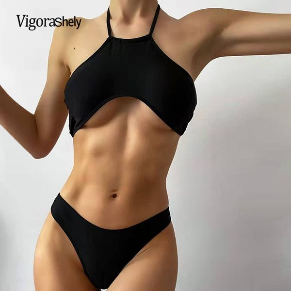 vigorshely 2021blck hlter bikini set high cut swimsuit women push up swimwer femle brzilin thong bikini bthing suit, White;black
vigorshely 2021blck hlter bikini set high cut swimsuit women push up swimwer femle brzilin thong bikini bthing suit, White;black