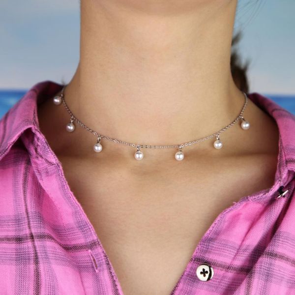 chokers fashion luxury fresh pearl charm choker pendant necklace with multi jewelry for women lady wedding party, Golden;silver
chokers fashion luxury fresh pearl charm choker pendant necklace with multi jewelry for women lady wedding party, Golden;silver
