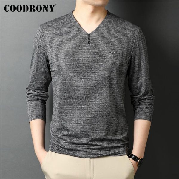 men's t-shirts coodrony brand spring autumn arrival fashion button v-neck long sleeve cotton t shirt men clothing c5062, White;black
men's t-shirts coodrony brand spring autumn arrival fashion button v-neck long sleeve cotton t shirt men clothing c5062, White;black