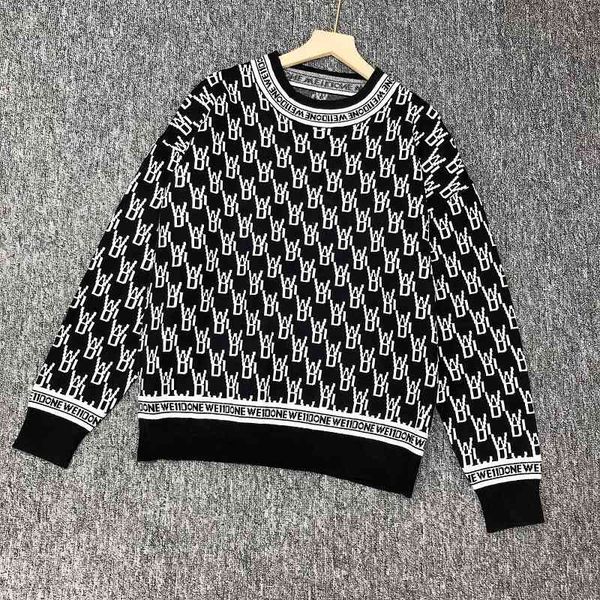 sweater knit 21 early autumn french jacquard letter round neck lazy loose fashion ted trendy women, White;black
sweater knit 21 early autumn french jacquard letter round neck lazy loose fashion ted trendy women, White;black