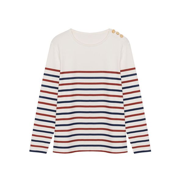 women sleeve long stripes t shirt 2021 new early autumn o-neck lady casual tee female bottoming t-shirts shoulder bu aljd, White
women sleeve long stripes t shirt 2021 new early autumn o-neck lady casual tee female bottoming t-shirts shoulder bu aljd, White