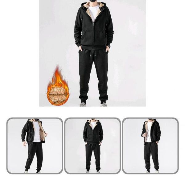 jogging clothing warm 2 pcs/set stylish drawstring zip-up men tracksuits thermal coat suit solid color for outdoor, Black;red
jogging clothing warm 2 pcs/set stylish drawstring zip-up men tracksuits thermal coat suit solid color for outdoor, Black;red