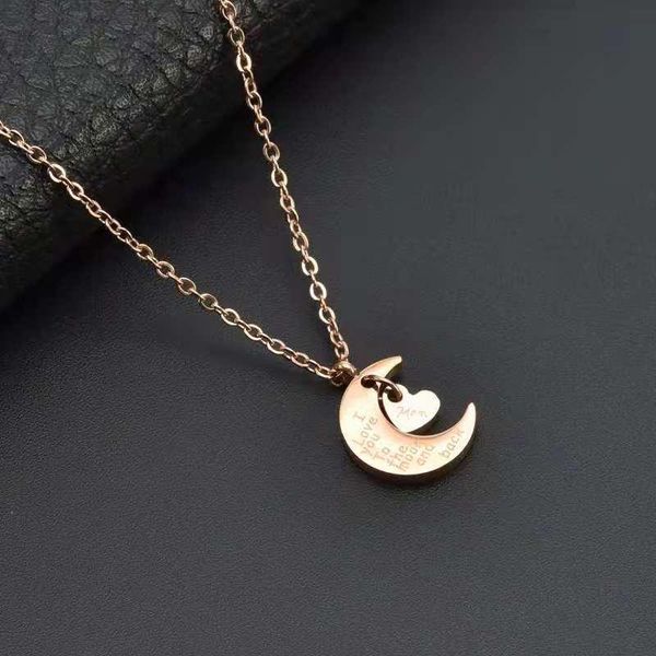 pendant necklaces moon and heart necklace romantic chains fashion stainless steel jewelry for woman girl female gifts, Silver
pendant necklaces moon and heart necklace romantic chains fashion stainless steel jewelry for woman girl female gifts, Silver