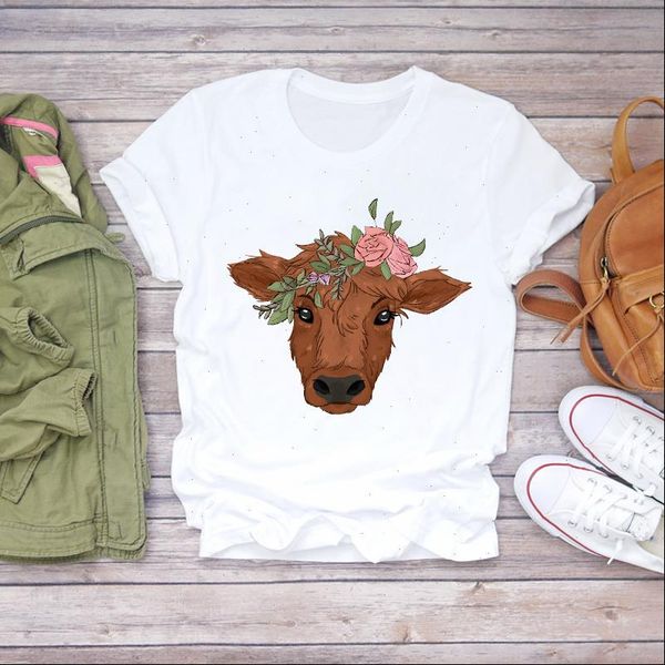 women flower heifer cow fashion printing clothes summer shirt t shirts t graphic female ladies womens tee t shirt, White
women flower heifer cow fashion printing clothes summer shirt t shirts t graphic female ladies womens tee t shirt, White
