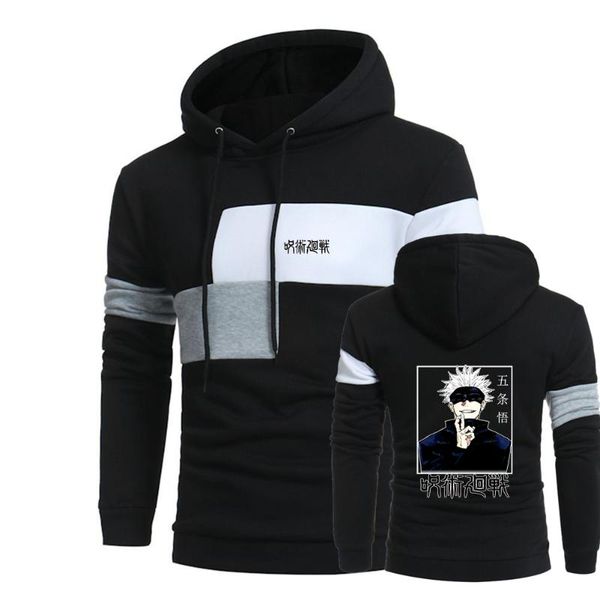 men's jackets 2021 jujutsu kaisen mens patchwork hooded sweatshirt hoodies clothing casual loose streetwear male fashion autumn outwear, Black;brown
men's jackets 2021 jujutsu kaisen mens patchwork hooded sweatshirt hoodies clothing casual loose streetwear male fashion autumn outwear, Black;brown